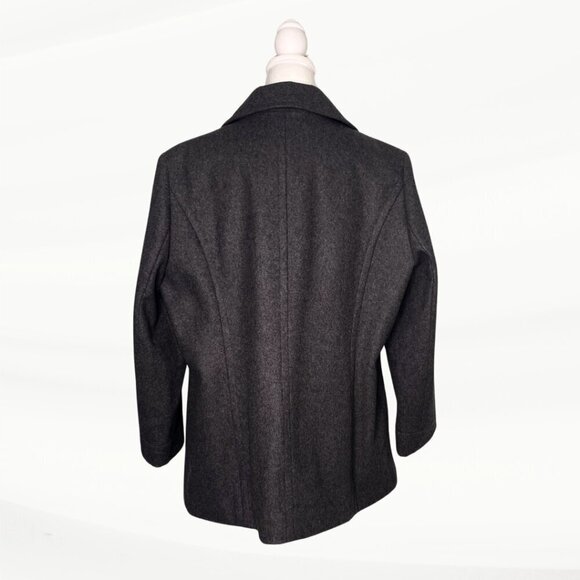 Nautica Women's Gray Wool Coat, Size XL - Picture 2 of 16